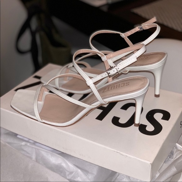 SCHUTZ White Strappy Sandals - Picture 2 of 3